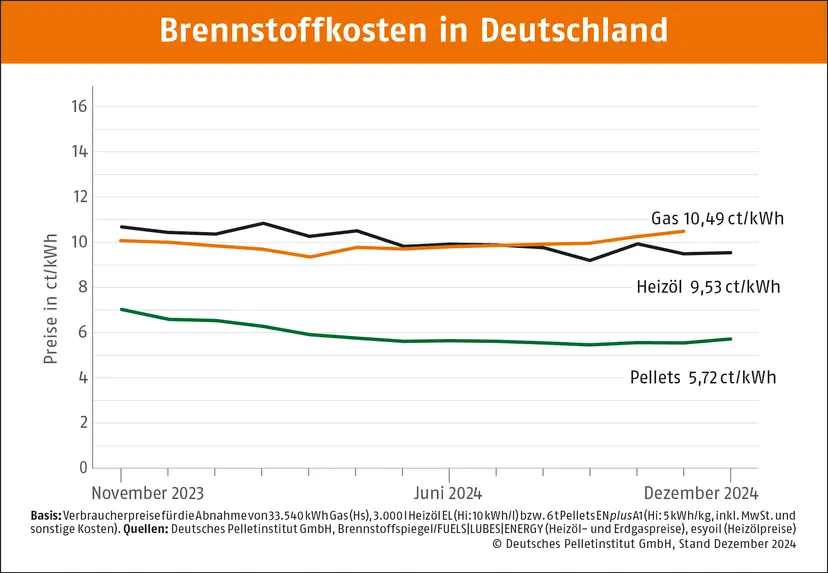 Brennstoffkosten in Deutschland